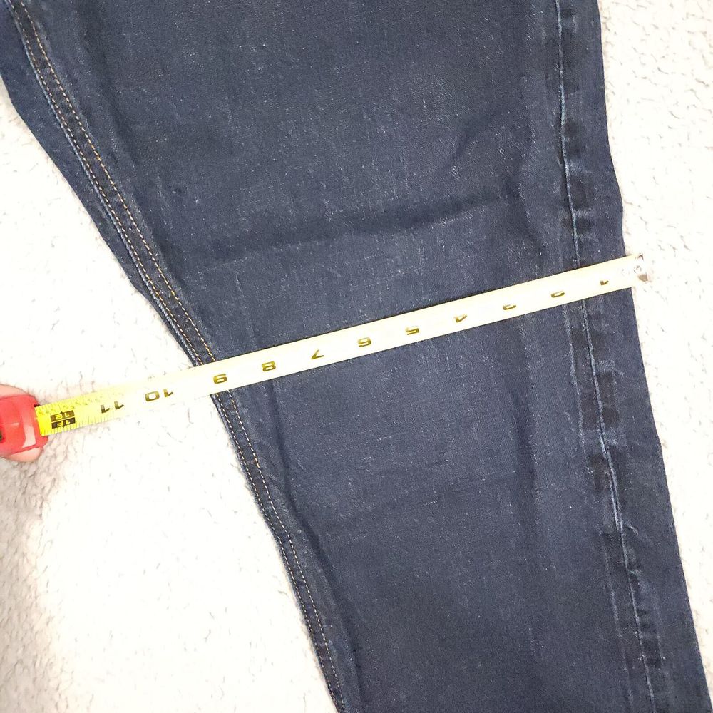 J.CREW The Sutton Mens Dark Wash Straight Leg 100% Cotton Jeans Size 32x32 a015 - Picture 10 of 12